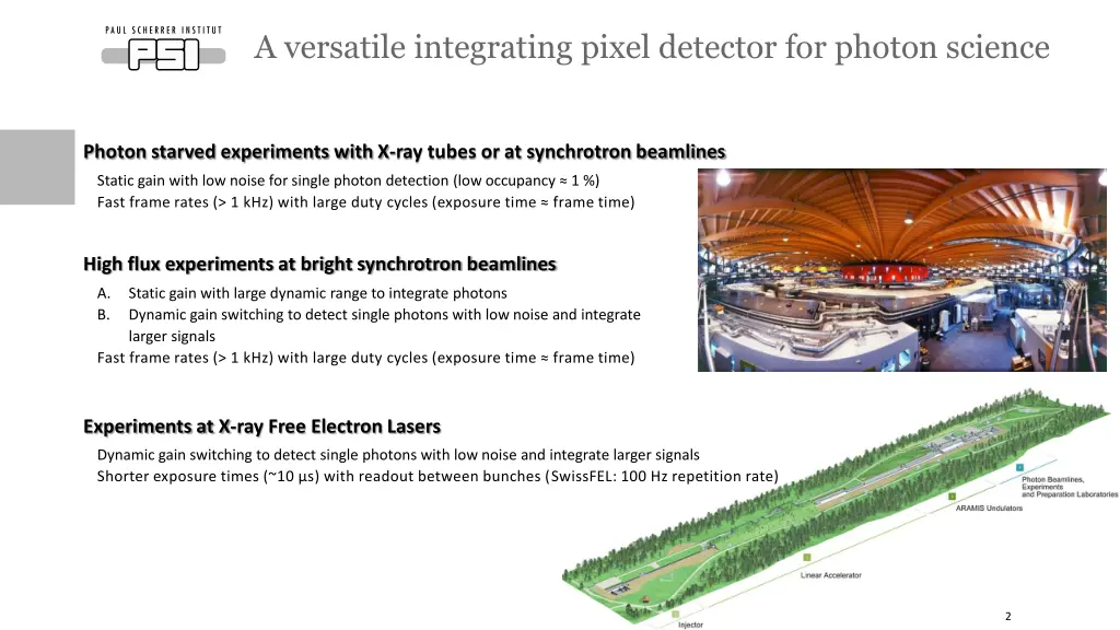 a versatile integrating pixel detector for photon