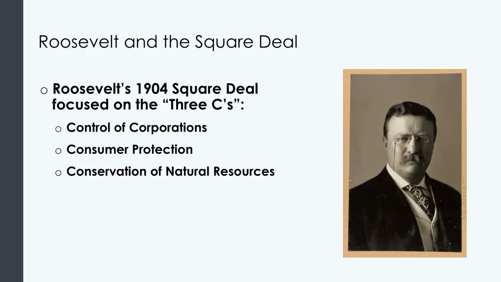 roosevelt and the square deal