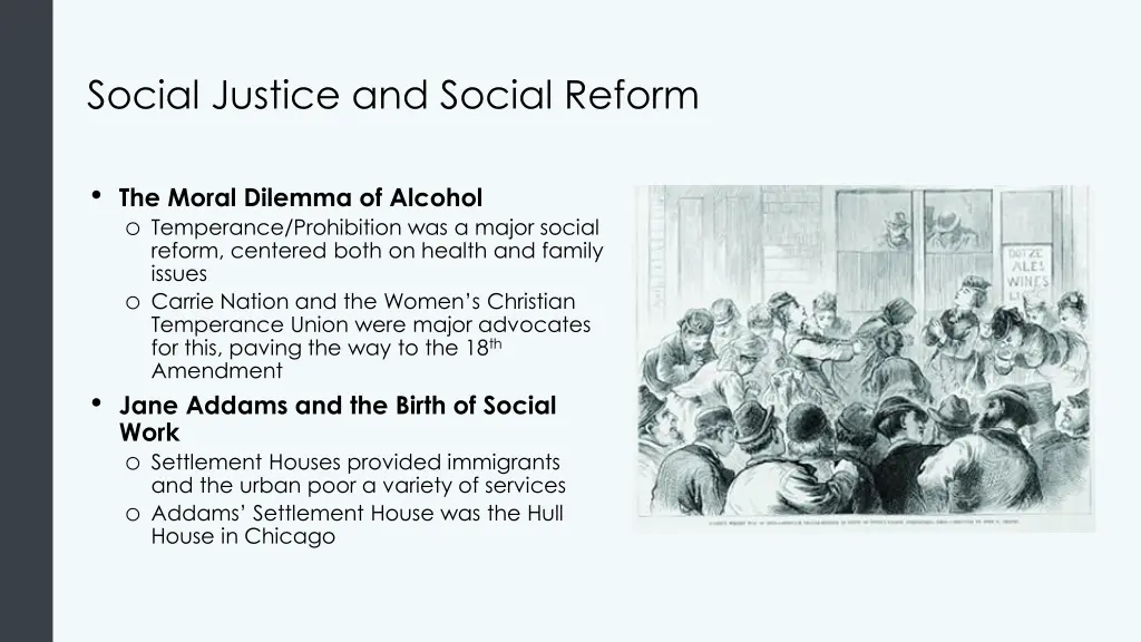 social justice and social reform