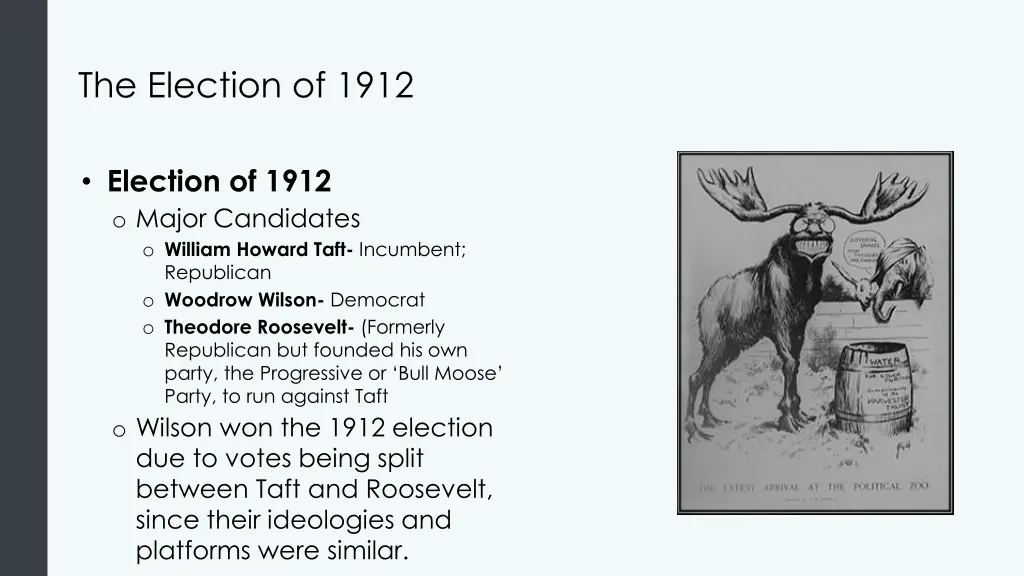 the election of 1912