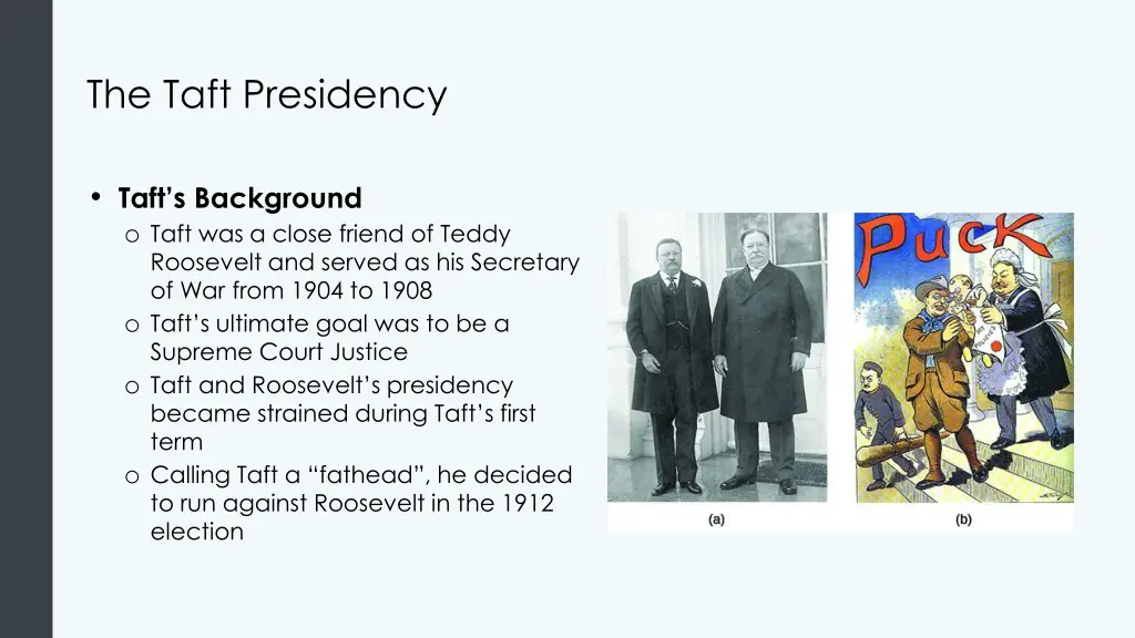 the taft presidency