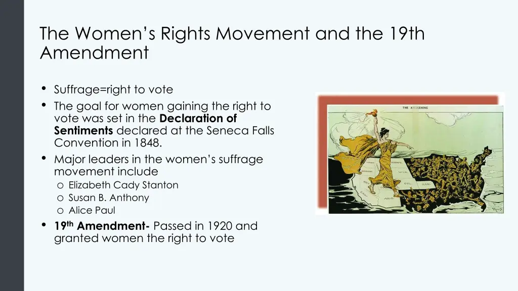 the women s rights movement and the 19th amendment