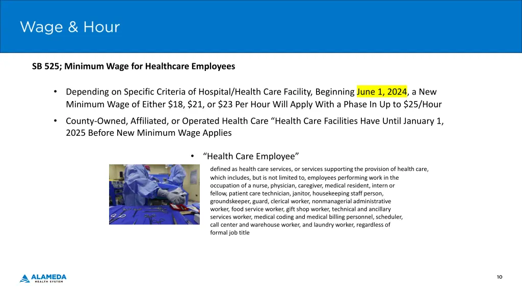 sb 525 minimum wage for healthcare employees