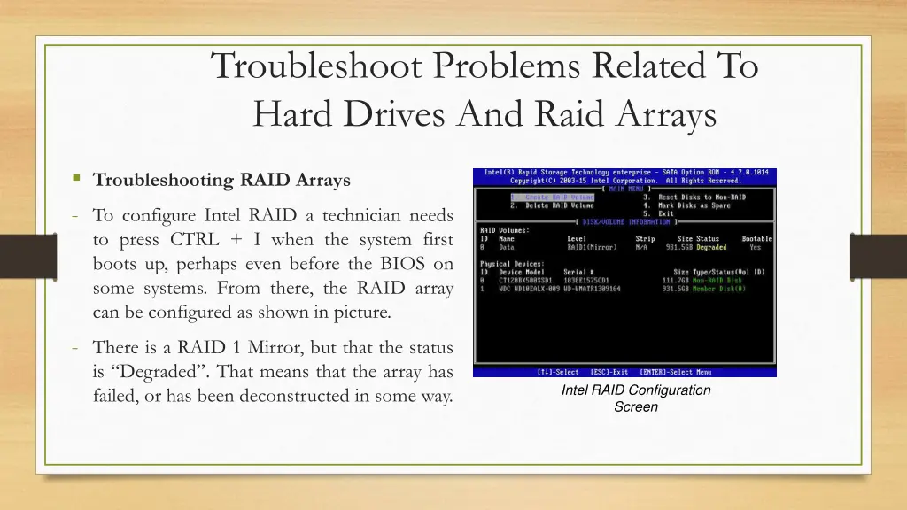 troubleshoot problems related to hard drives 4