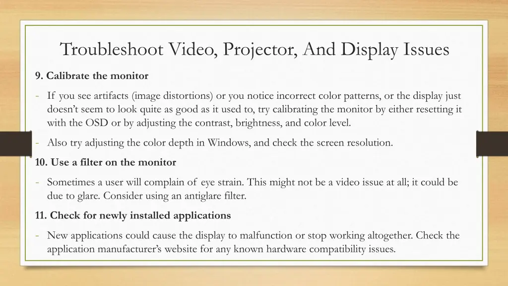 troubleshoot video projector and display issues 5