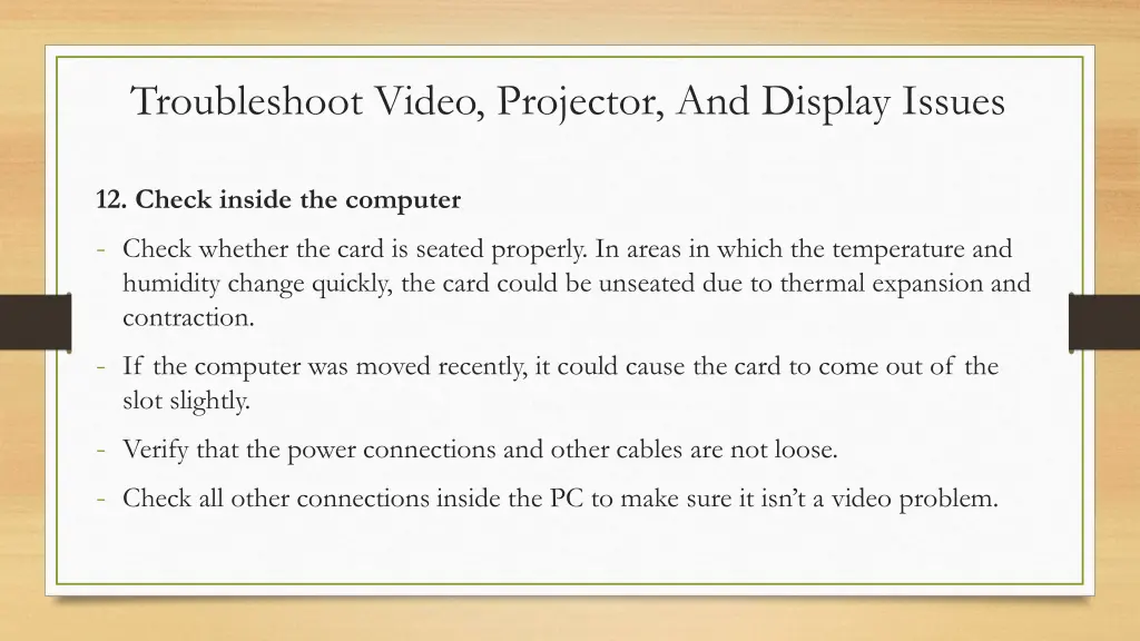 troubleshoot video projector and display issues 6