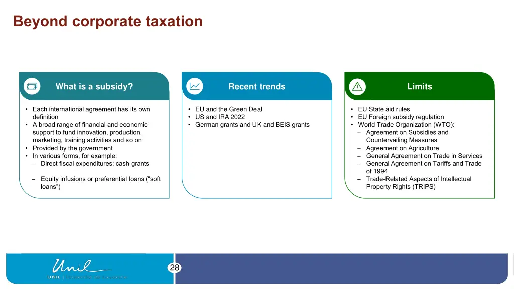 beyond corporate taxation