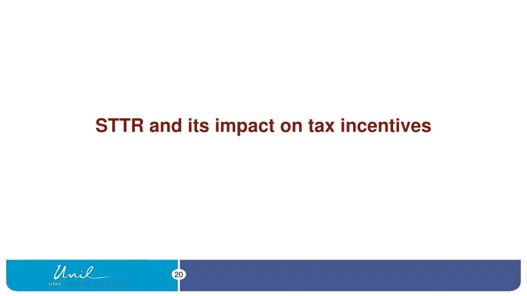 sttr and its impact on tax incentives