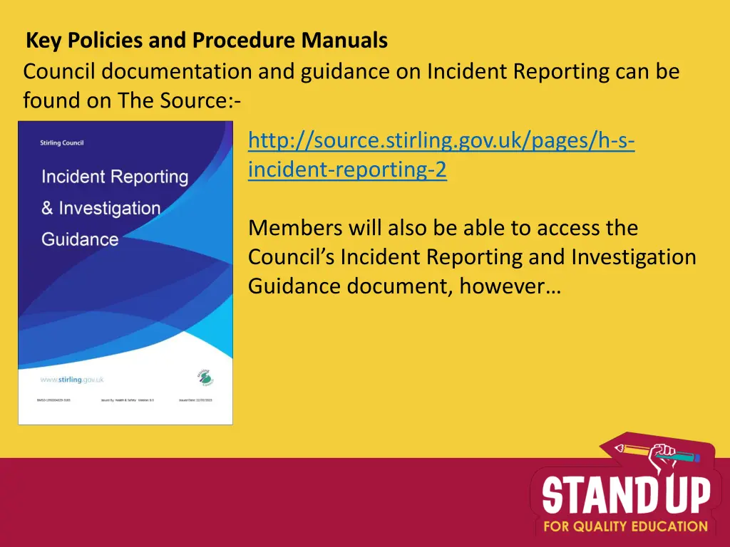 key policies and procedure manuals council