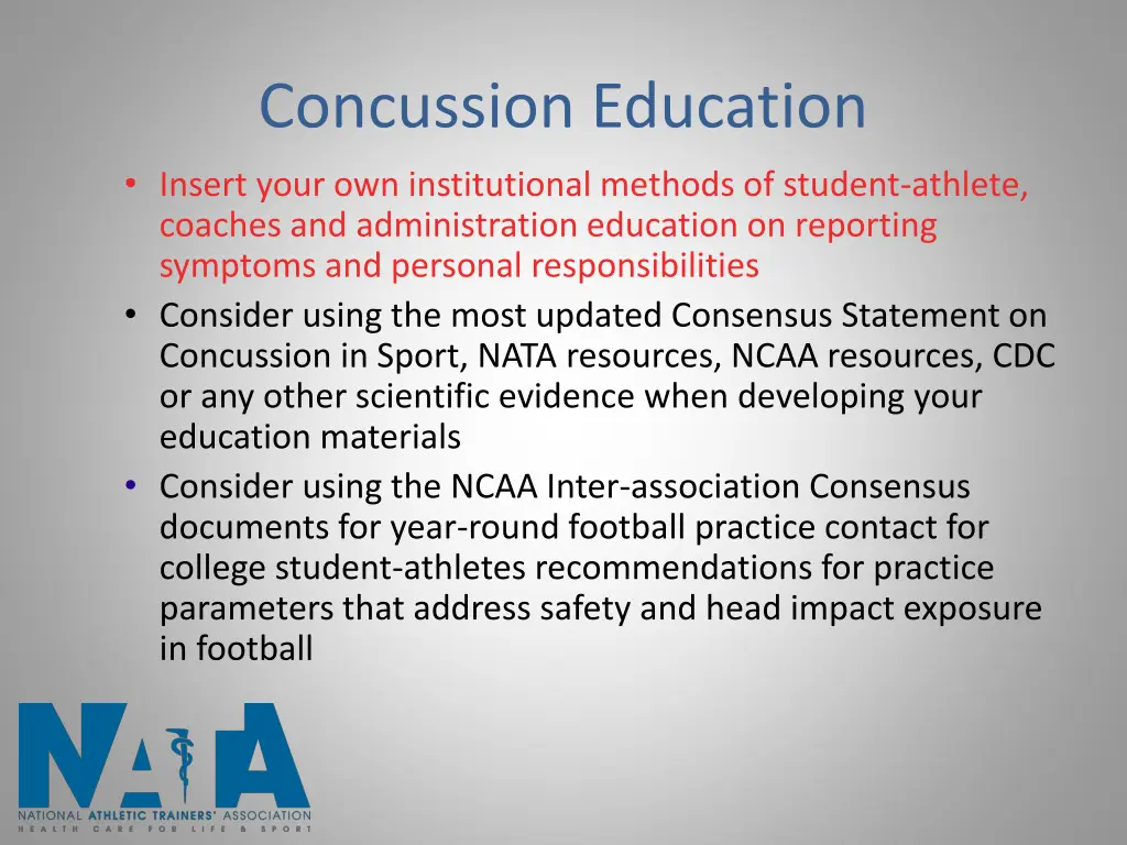 concussion education insert your