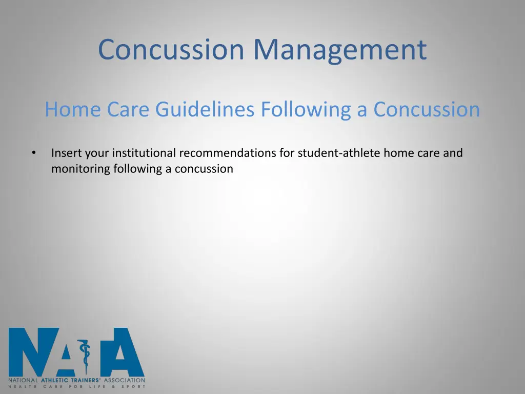 concussion management