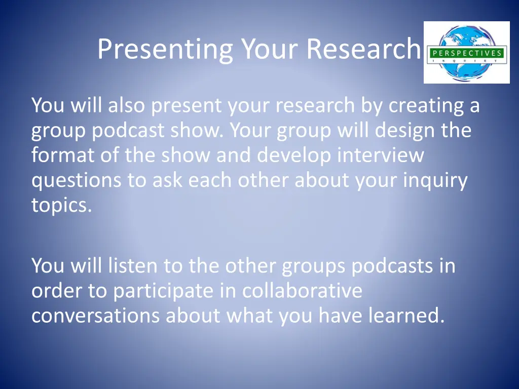 presenting your research 1