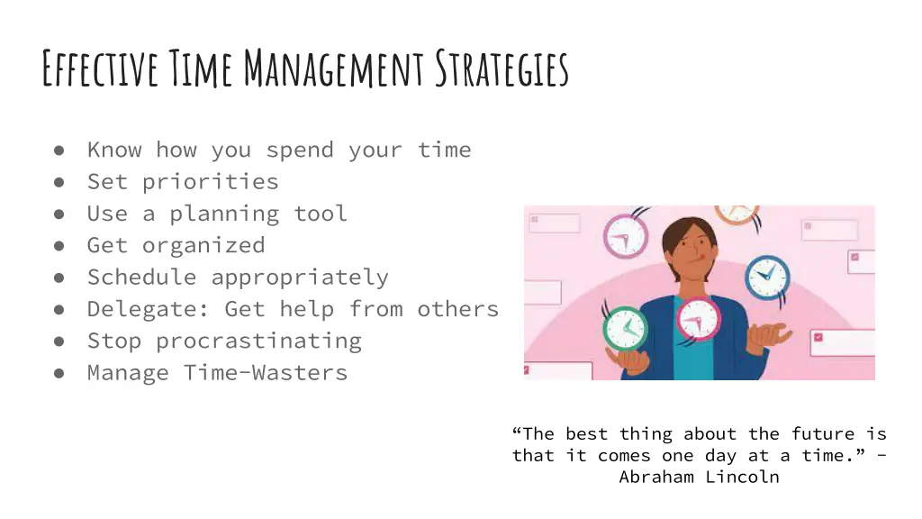 effective time management strategies