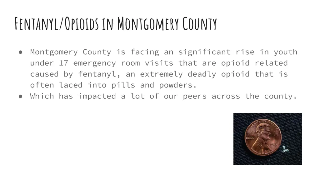 fentanyl opioids in montgomery county