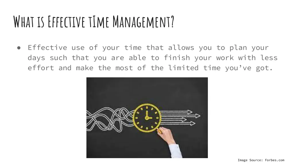 what is effective time management