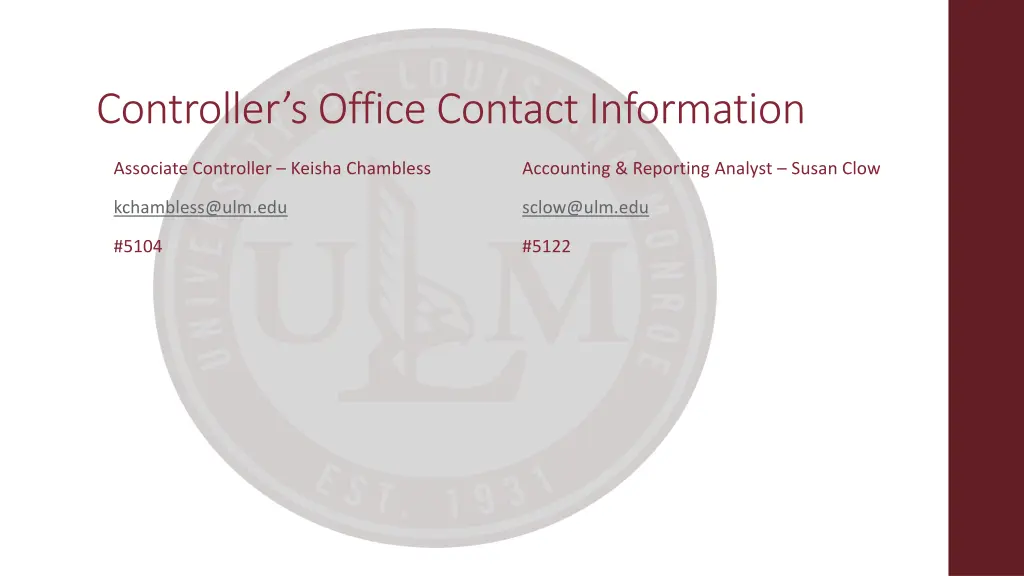 controller s office contact information