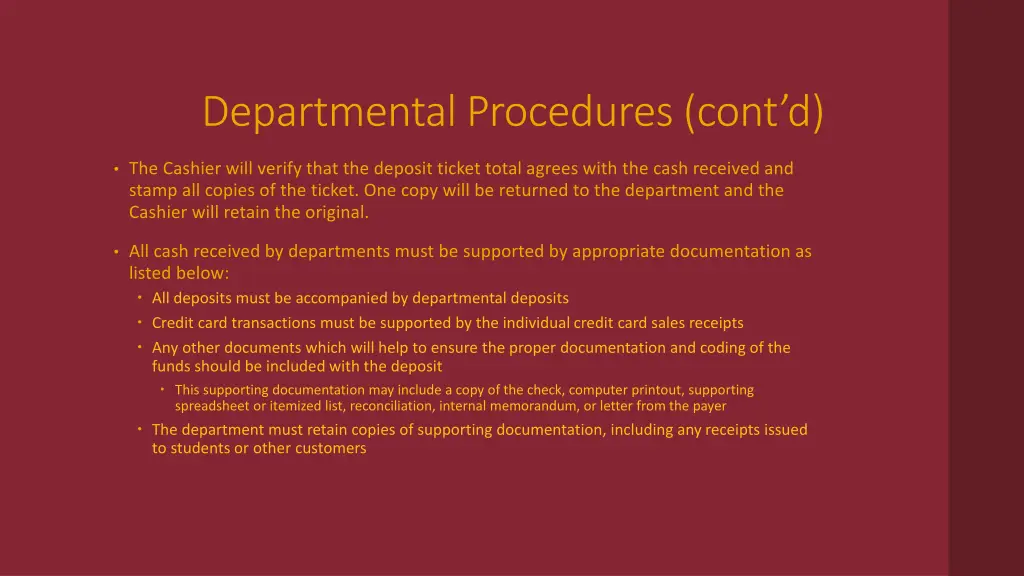 departmental procedures cont d 1