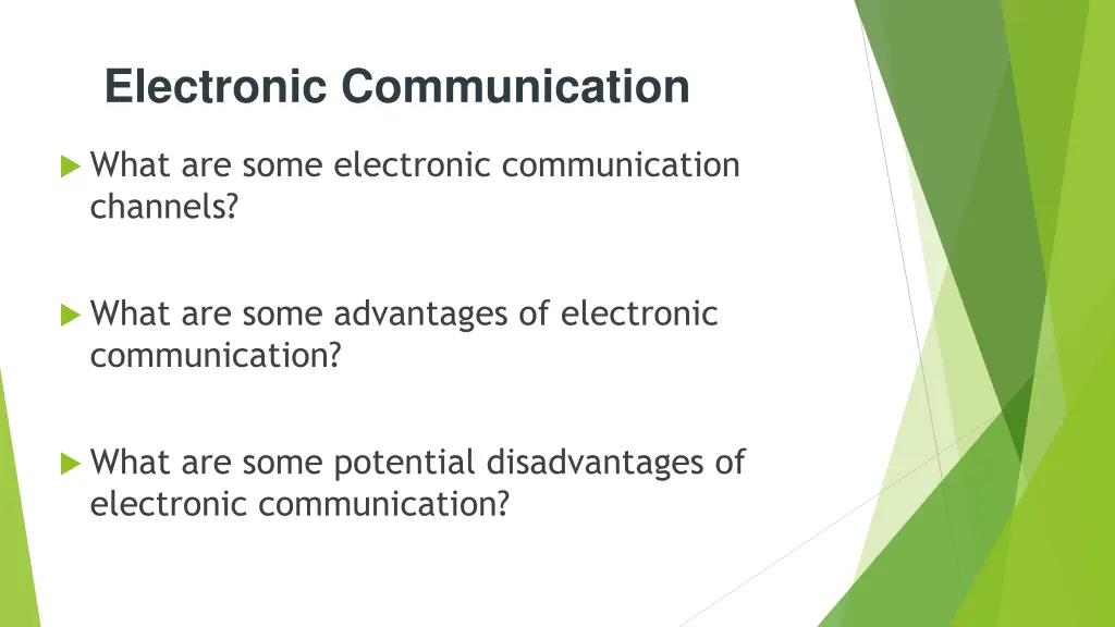 electronic communication