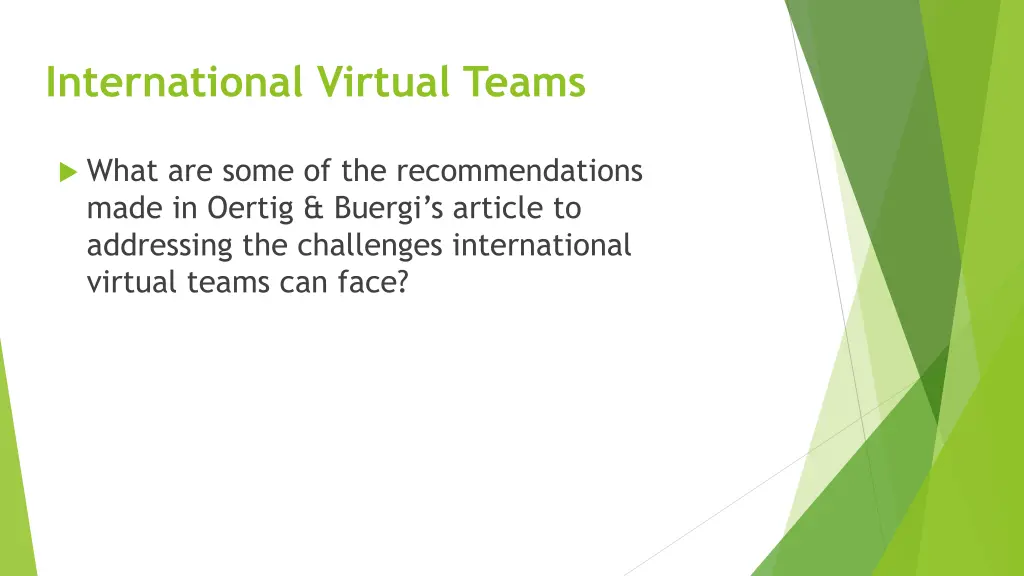 international virtual teams 1