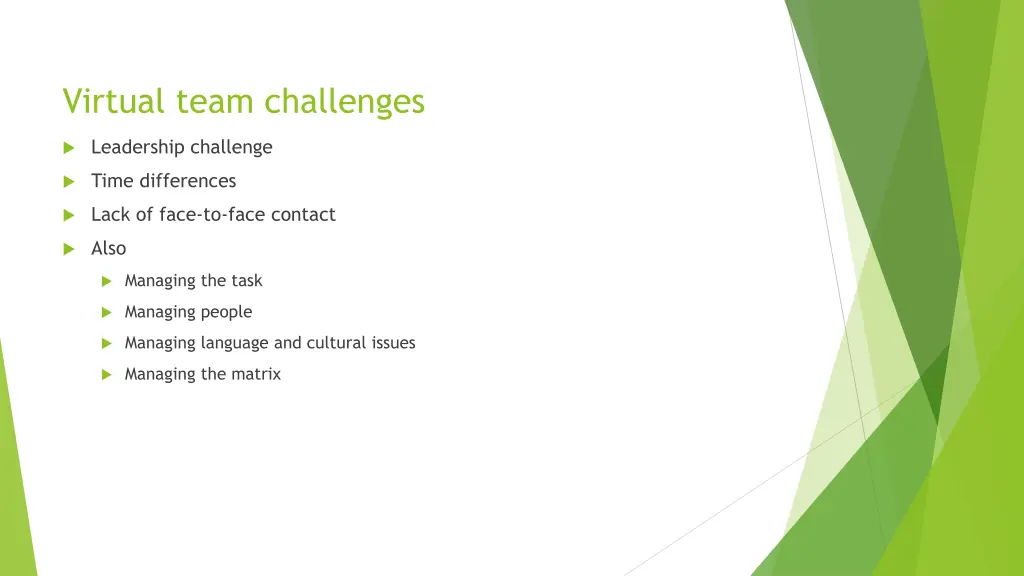 virtual team challenges