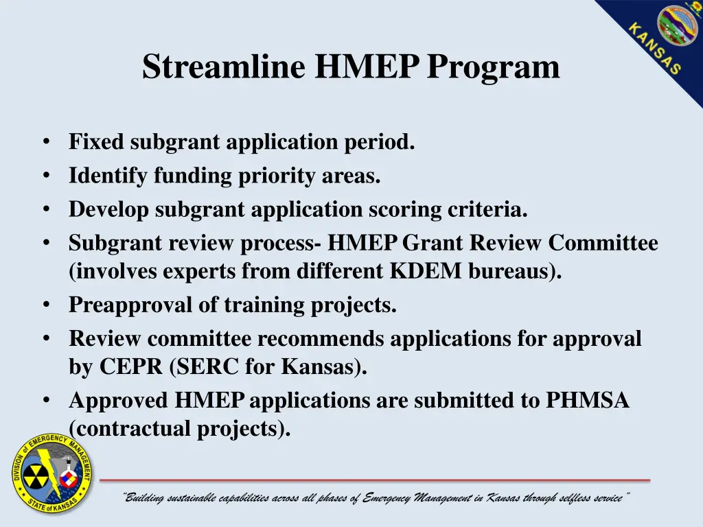 streamline hmep program