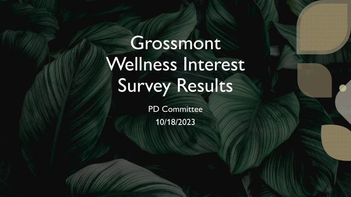 grossmont wellness interest survey results