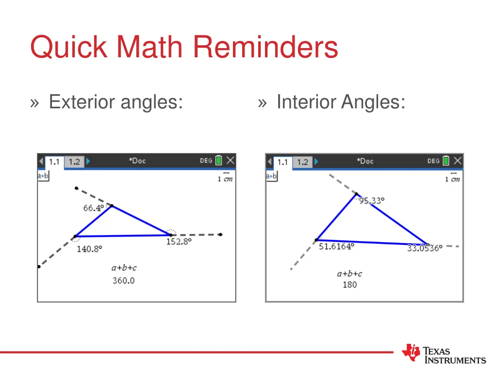 quick math reminders 1