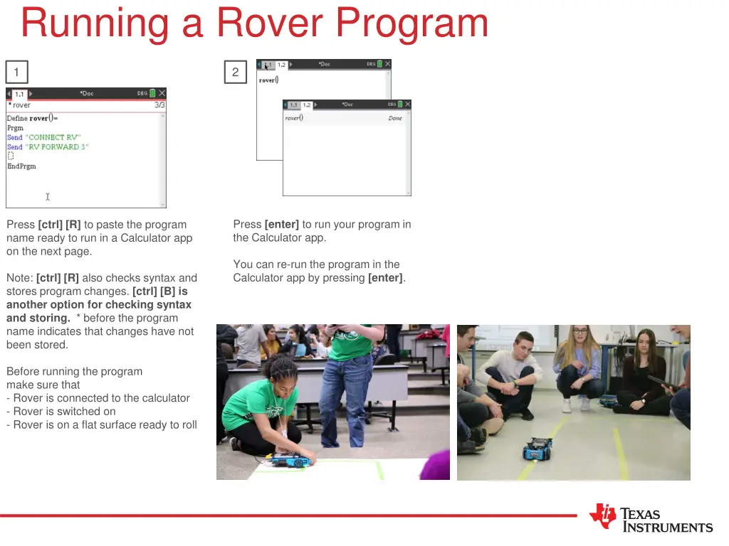 running a rover program
