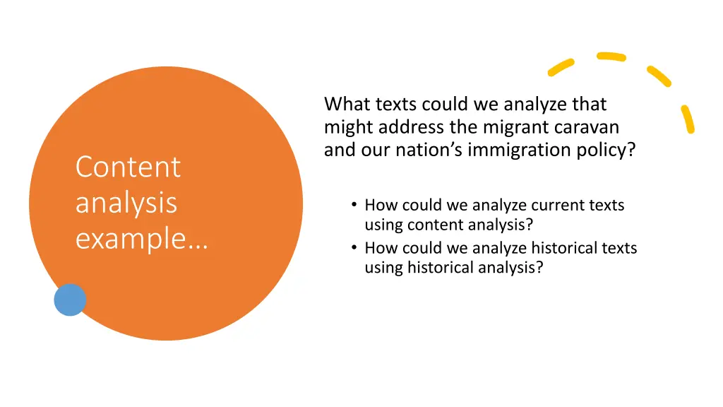 what texts could we analyze that might address