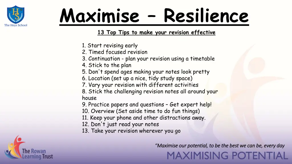 maximise resilience 13 top tips to make your