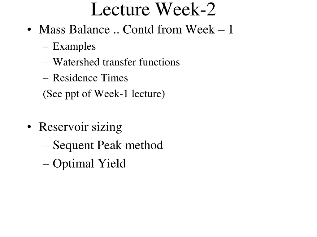 lecture week 2