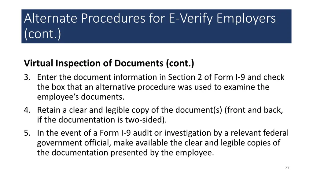 alternate procedures for e verify employers cont 1