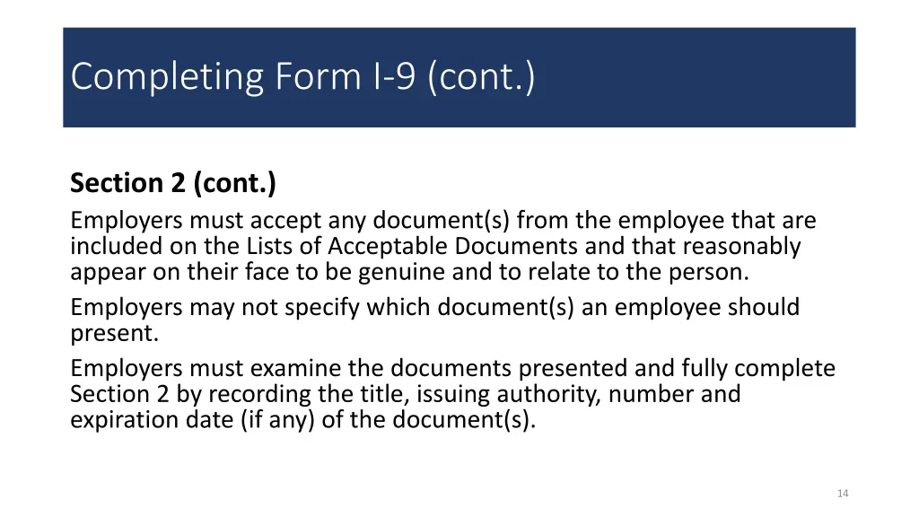 completing form i 9 cont 2