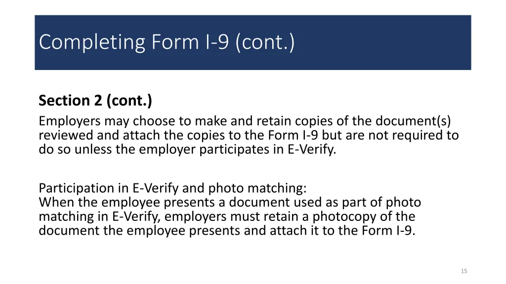 completing form i 9 cont 3