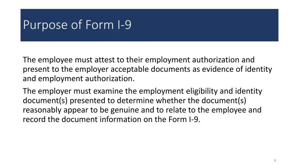 purpose of form i 9 1