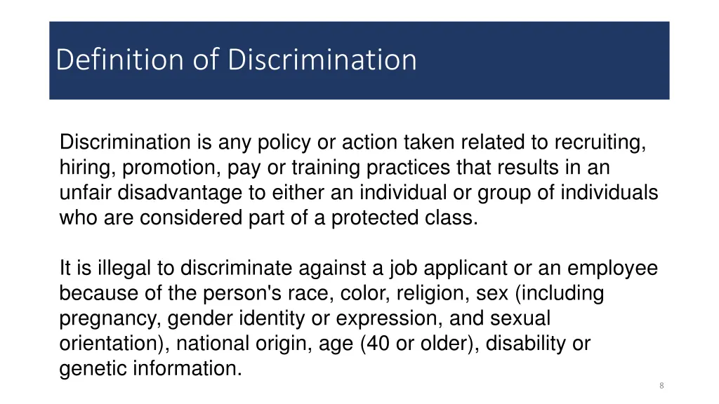 definition of discrimination