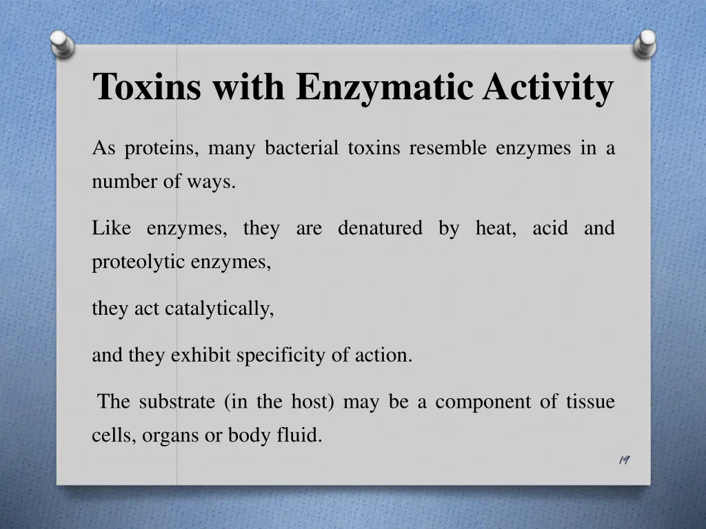 toxins with enzymatic activity