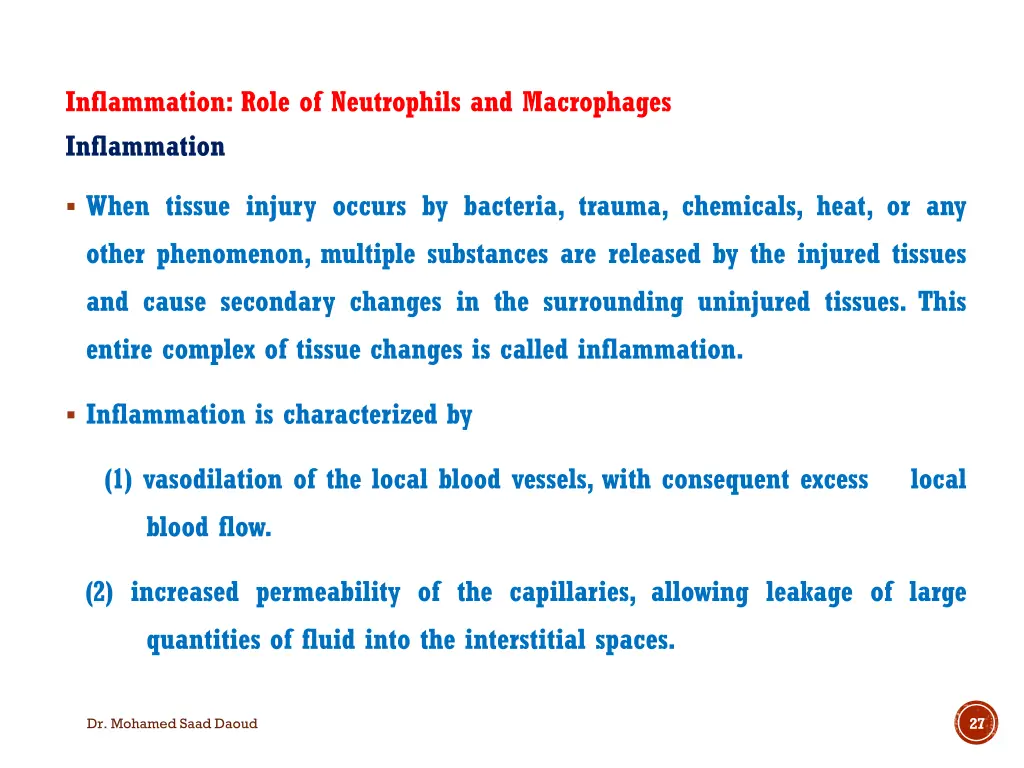 inflammation role of neutrophils and macrophages