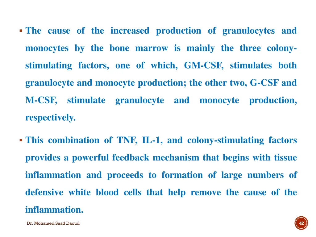 the cause of the increased production