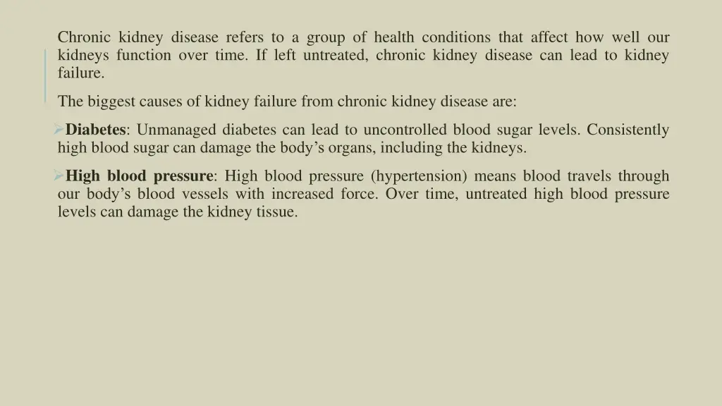 chronic kidney disease refers to a group