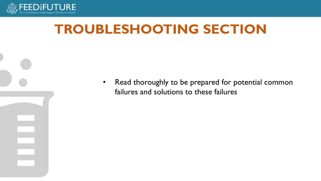 troubleshooting section