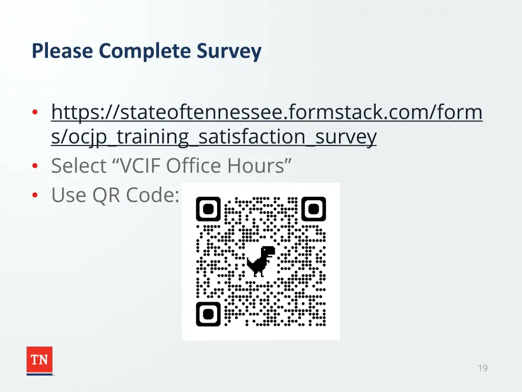 please complete survey
