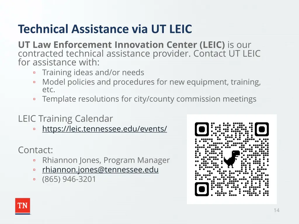 technical assistance via ut leic