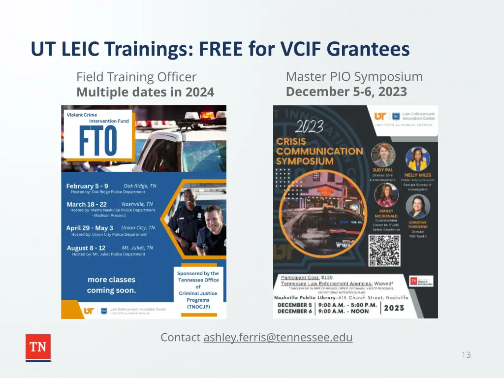 ut leic trainings free for vcif grantees 1