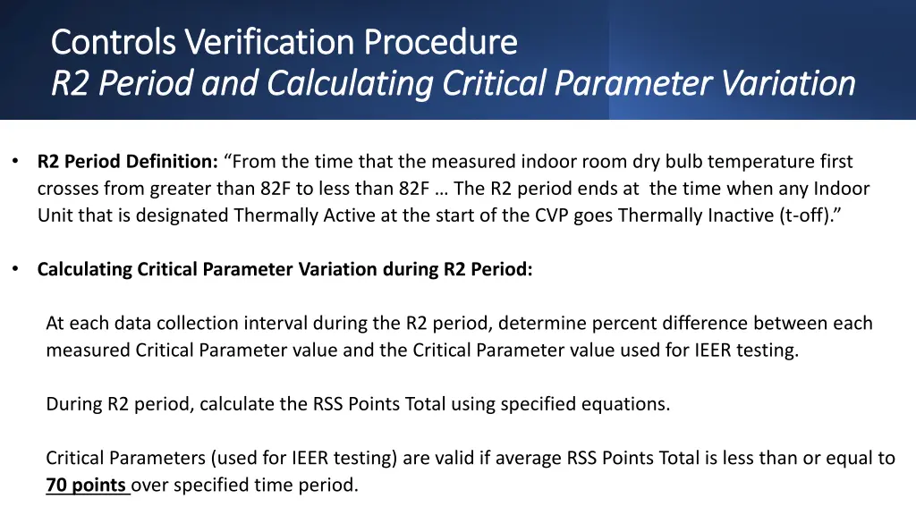 controls verification procedure controls