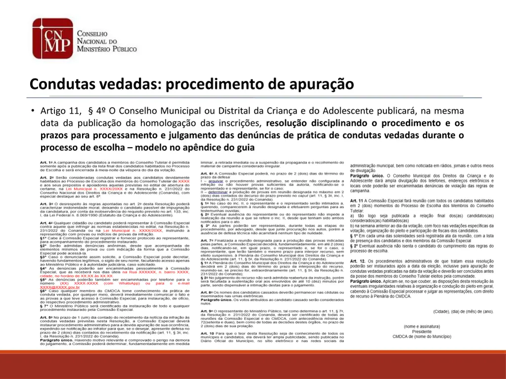 condutas vedadas procedimento de apura o