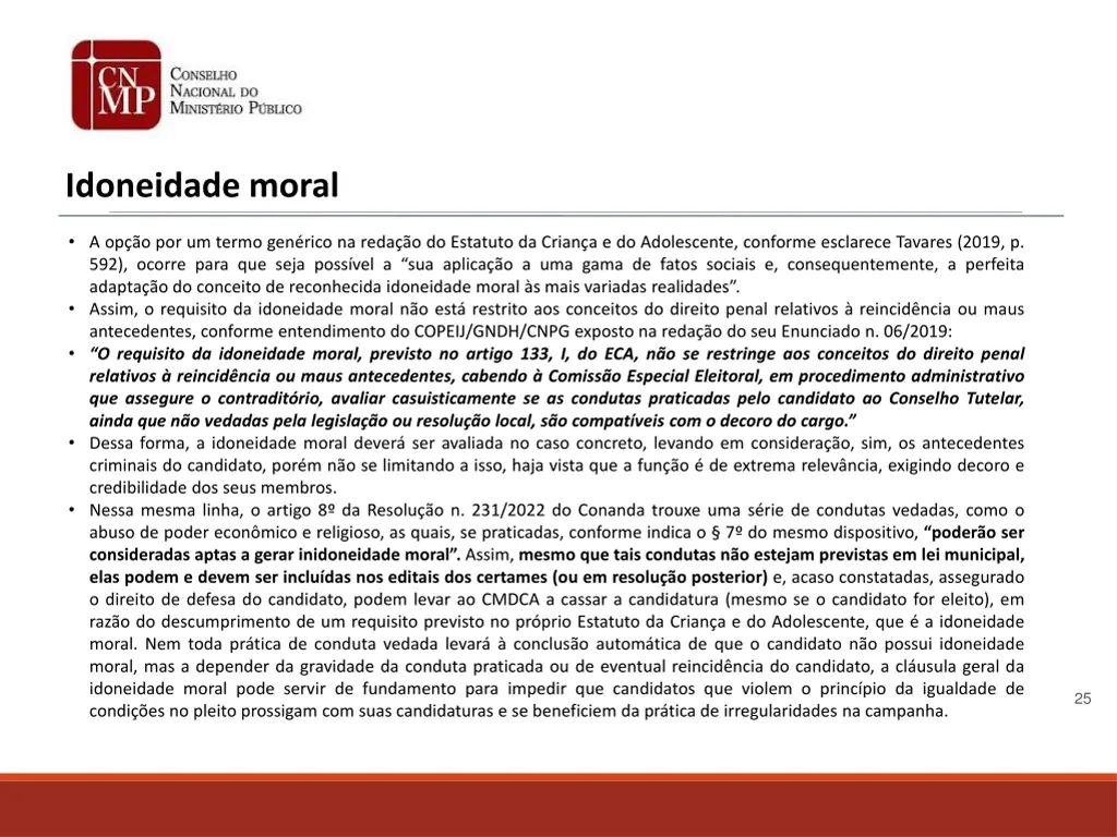 idoneidade moral