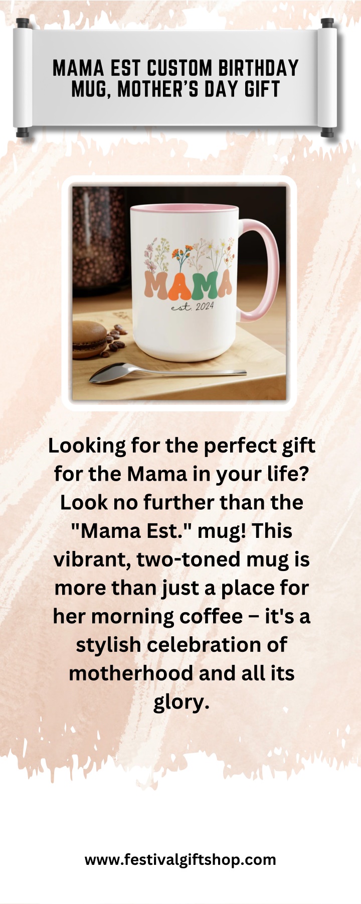 mama est custom birthday mug mother s day gift