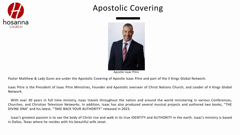 apostolic covering