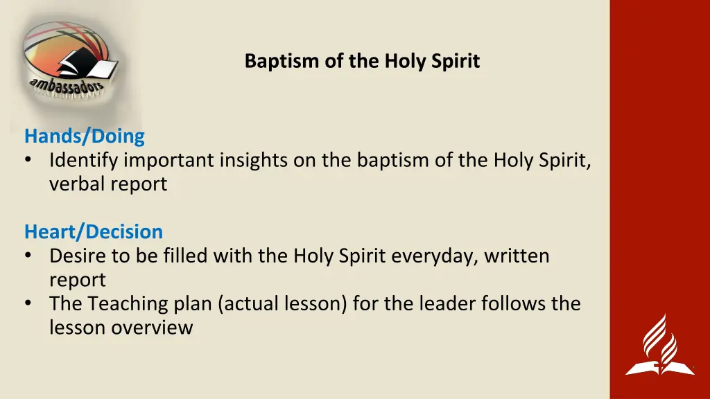 baptism of the holy spirit 1